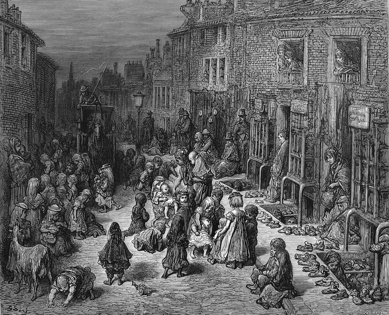 डडली स्ट्रीट, सेवन डियाल्स, लंदन, 1872 द्वारा अज्ञात