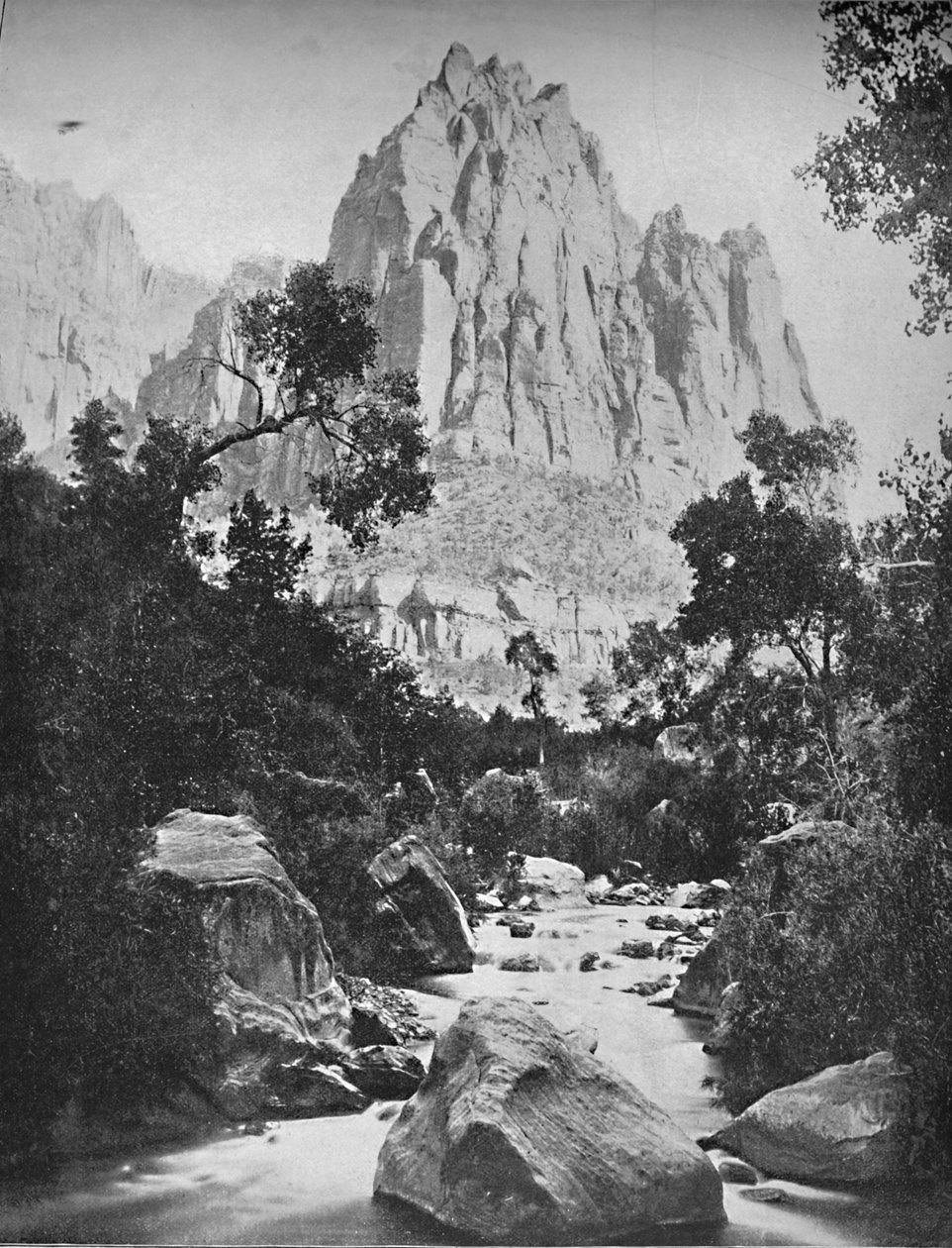 ईगल क्रैग, शोसोन फॉल्स, इडाहो, सी 1897। द्वारा अज्ञात