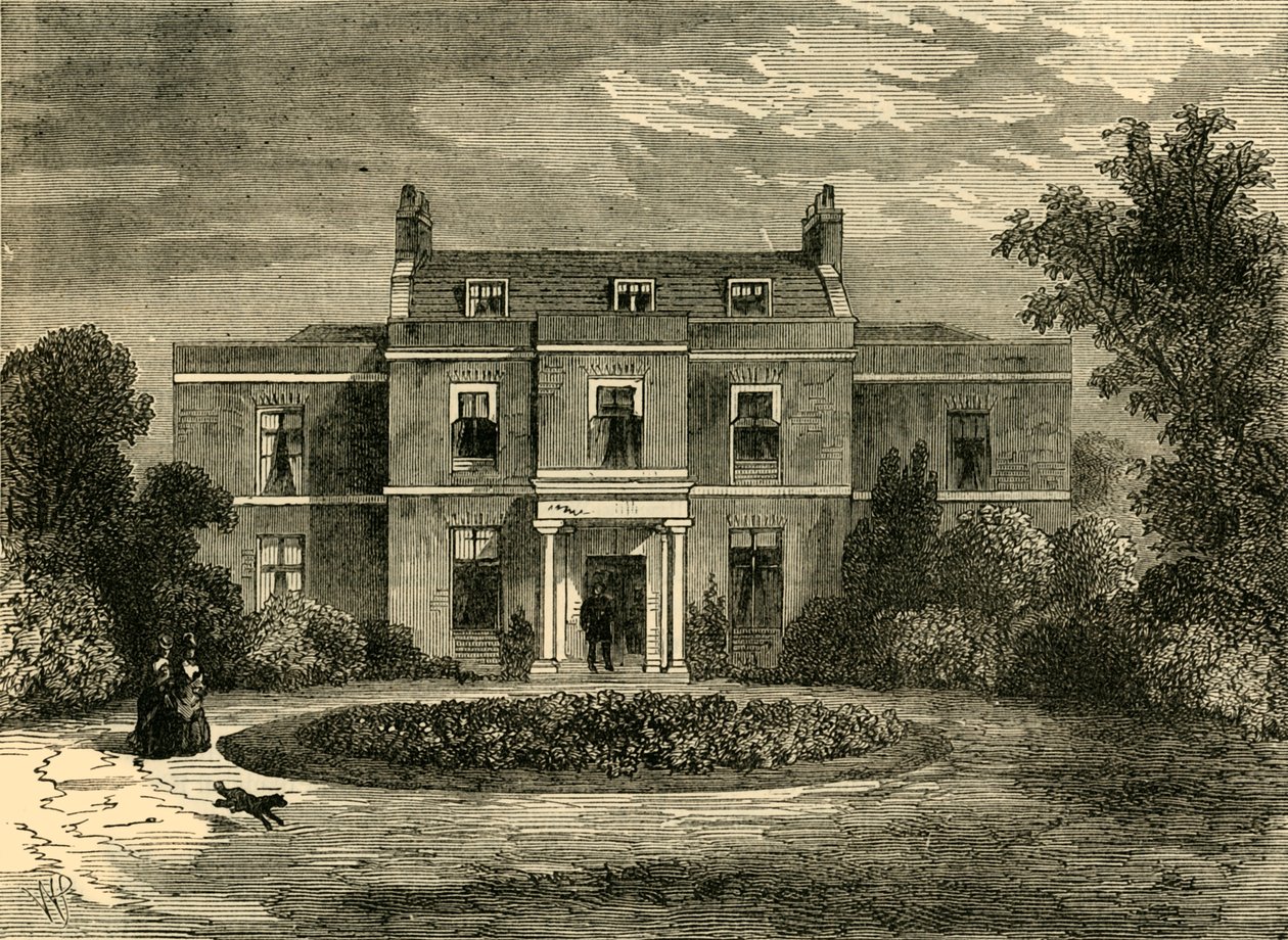 अर्ल्स कोर्ट हाउस पूर्व जॉन हंटर्स हाउस, c1876। द्वारा अज्ञात