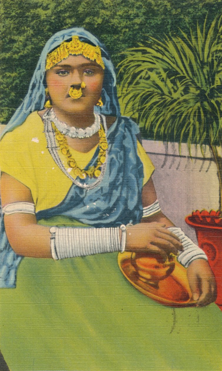 ईस्ट इंडियन गर्ल, त्रिनिदाद, BWI, c1952। द्वारा अज्ञात