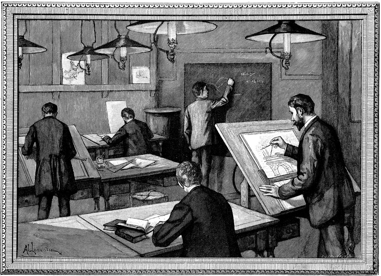 इकोले देस पोन्ट्स-एट-चौसेज़, पेरिस, 1894 द्वारा अज्ञात