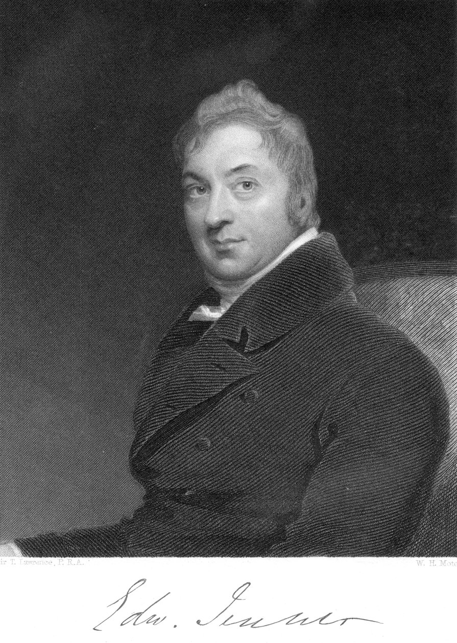 एडवर्ड जेनर, अंग्रेजी चिकित्सक, 1800 द्वारा अज्ञात
