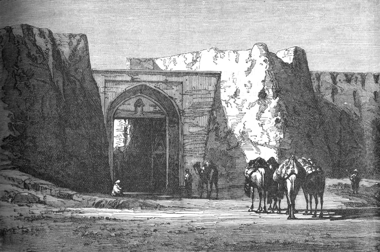 ईदगाह, या उत्तर द्वार, कंधार, c1880 द्वारा अज्ञात