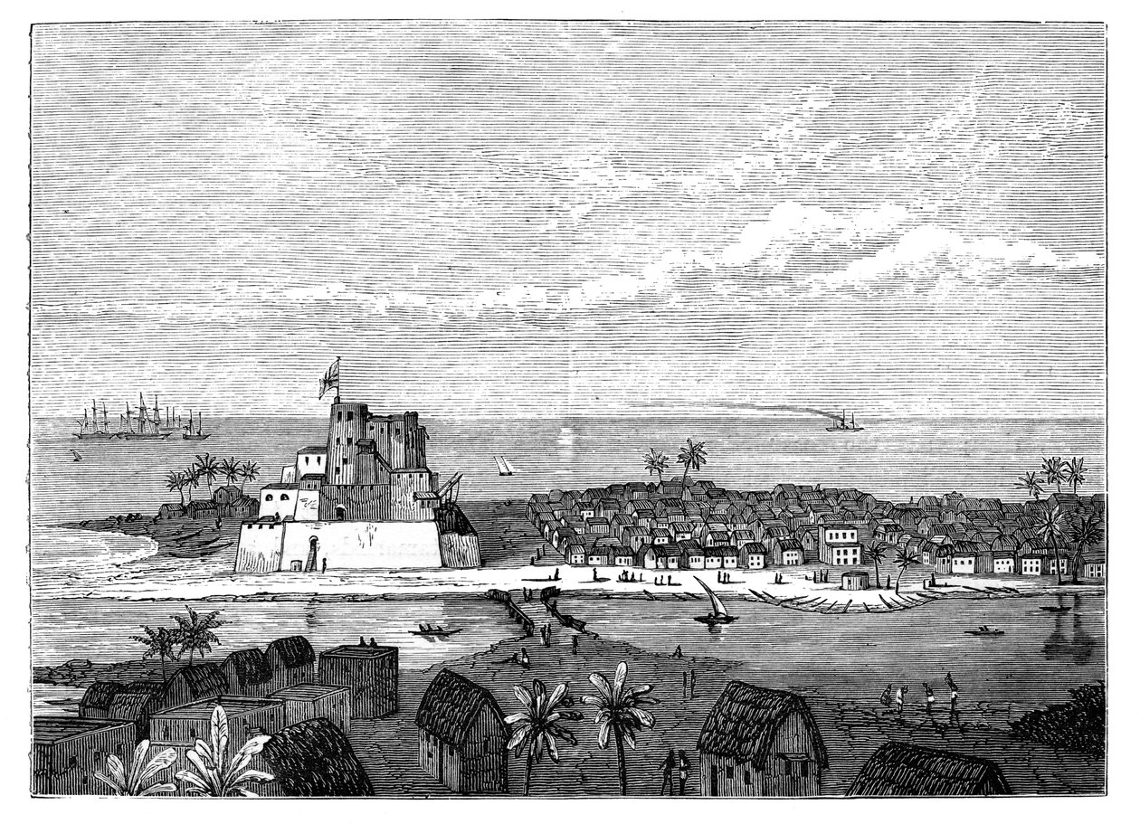 एल्मिना, गोल्ड कोस्ट, पश्चिम अफ्रीका, c1890 द्वारा अज्ञात
