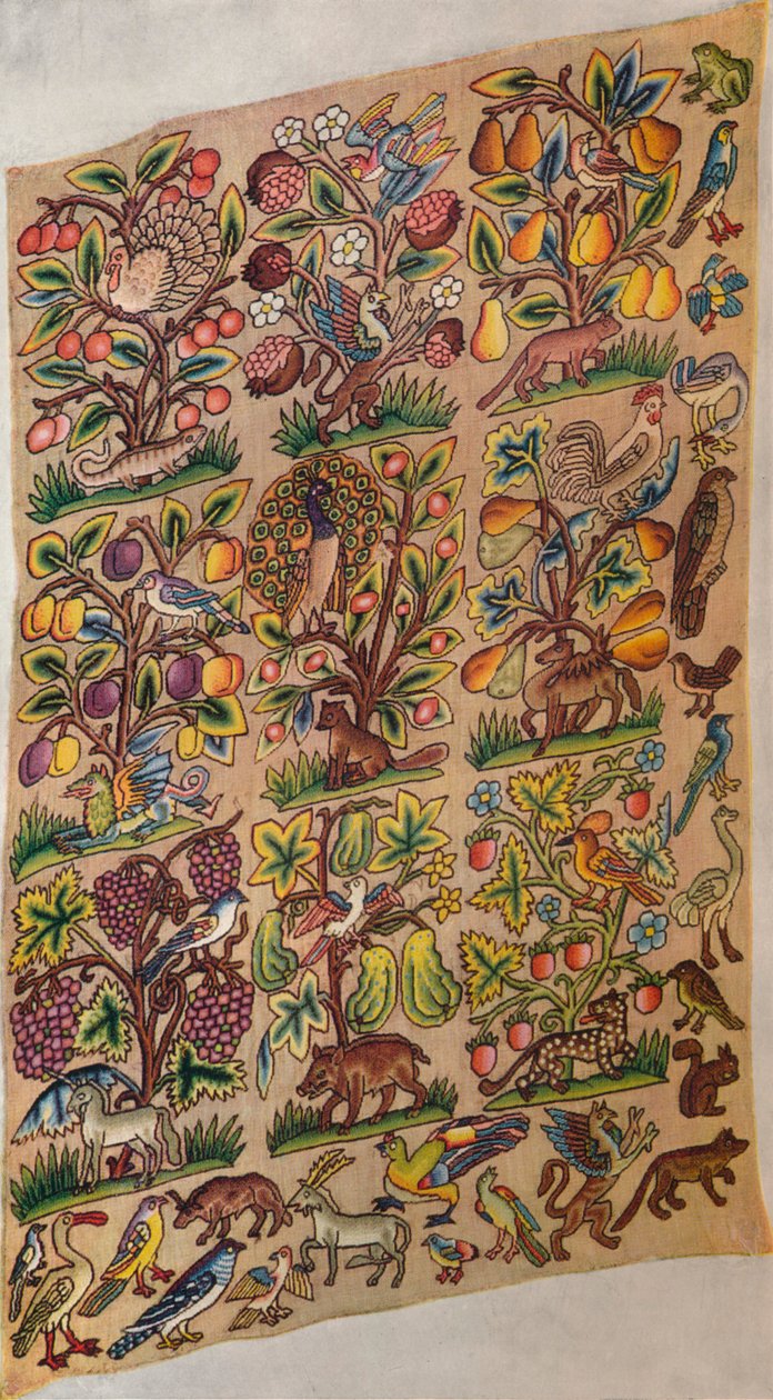 कशीदाकारी पैनल, c1600, 1929 द्वारा अज्ञात