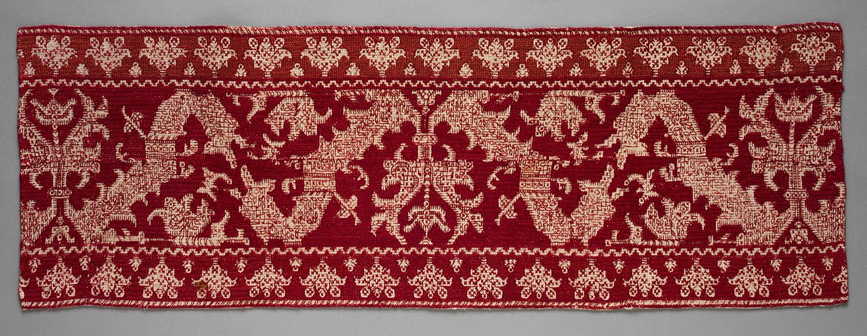 कढ़ाई, 1800s। द्वारा अज्ञात