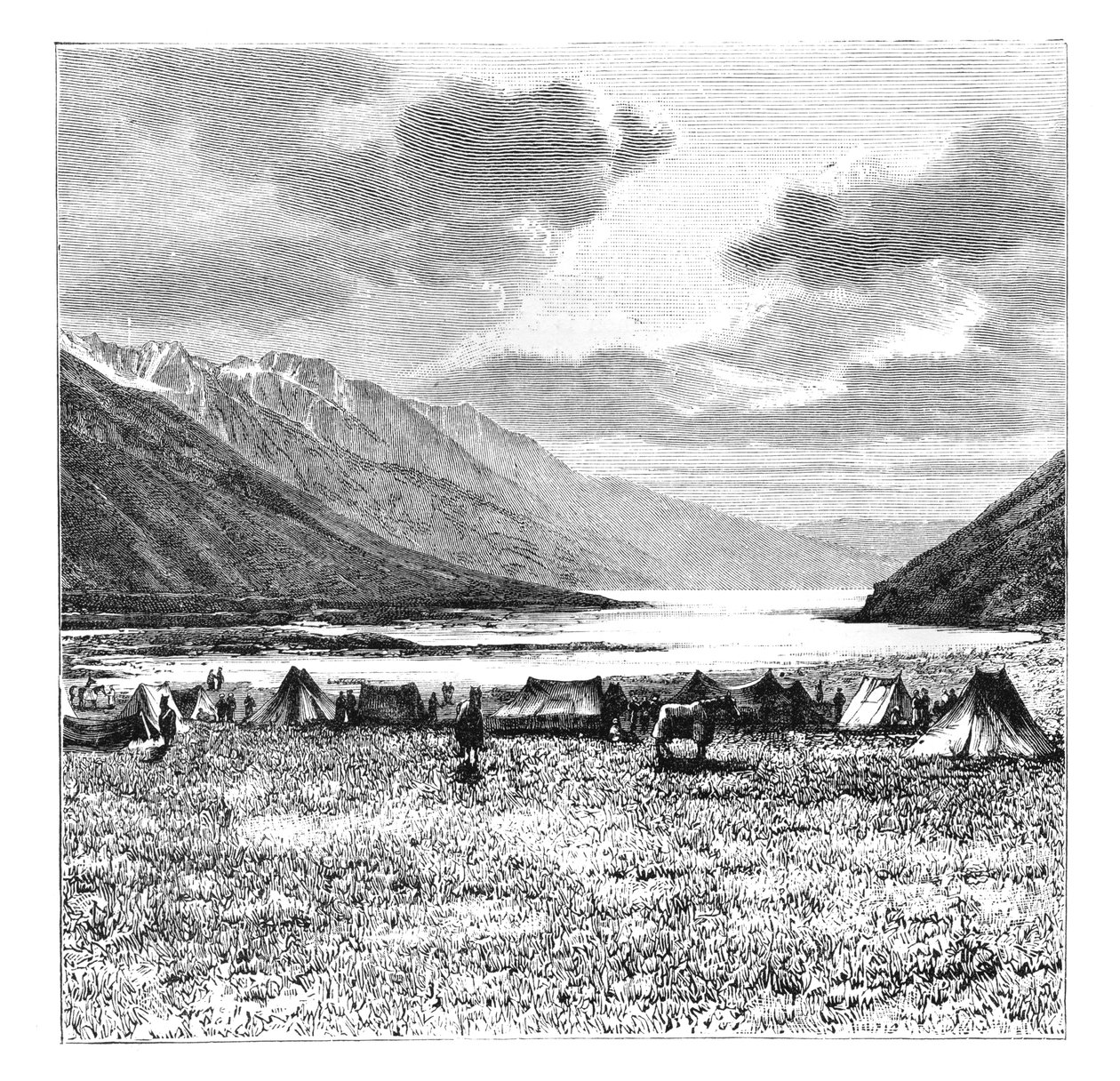 1871 के अंग्रेजी अभियान का अन्वेषण, लेक-काँग, तिब्बत, 1895 द्वारा अज्ञात