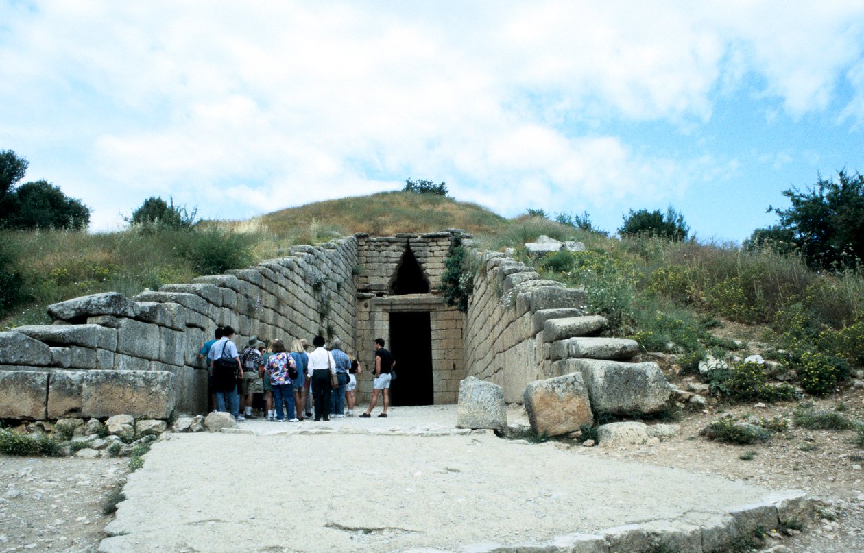 Mycenae, देर कांस्य युग, ग्रीस में एक ट्यूमर का प्रवेश, c1450-c1100 ईसा पूर्व द्वारा अज्ञात