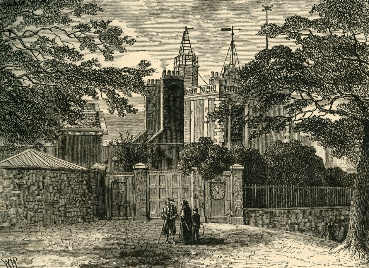 ग्रीनविच वेधशाला में प्रवेश, 1840 में, c1878। द्वारा अज्ञात