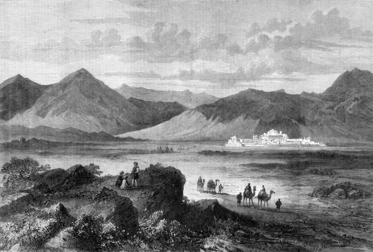 1878 में अफगानिस्तान के जमरोद के खैबर दर्रे और किले में प्रवेश द्वारा अज्ञात