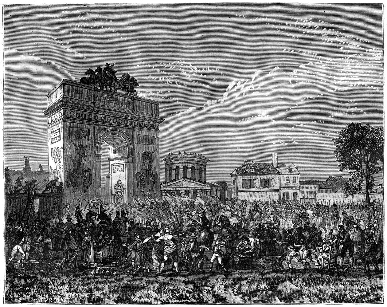 प्रशिया अभियान, 1807 1882-1884 के बाद पेरिस में राष्ट्रीय रक्षक का प्रवेश द्वारा अज्ञात