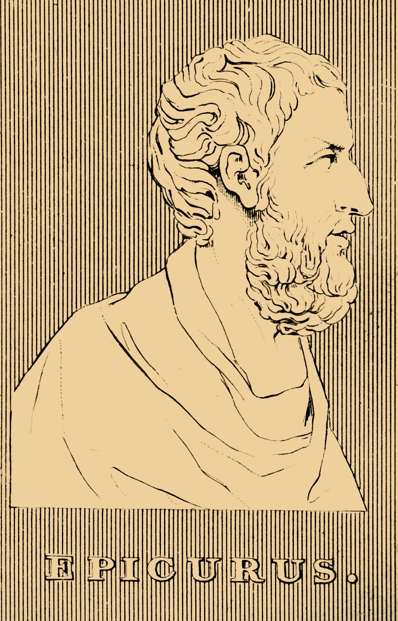 Epicurus, 341-270 ईसा पूर्व 1830। द्वारा अज्ञात