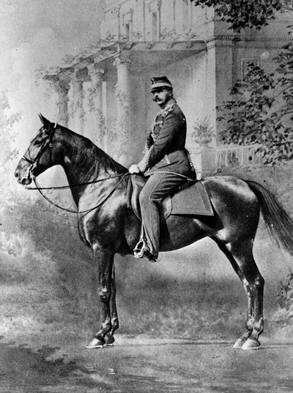 रूस के ज़ार अलेक्जेंडर द्वितीय का अश्वारोही चित्र, c1861-c1865 द्वारा अज्ञात