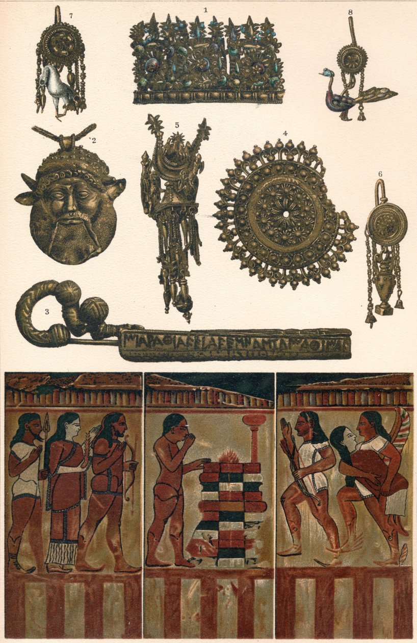 क्लूसियम, वुलसिनी, वाल्सी और कायर से Etruscan प्राचीन वस्तुएँ, 500 ई.पू., 1902 द्वारा अज्ञात