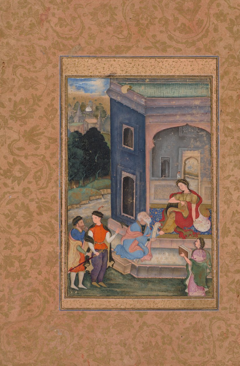 यूरोपीय पोशाक दृश्य, सी। 1590-1595। द्वारा अज्ञात