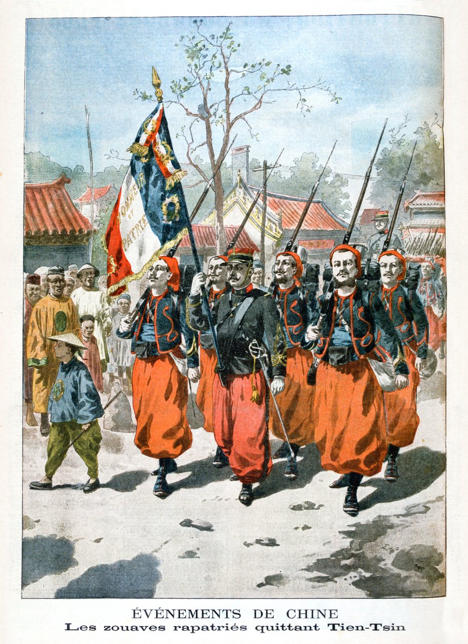 चीन में घटनाएँ, फ्रेंच सैनिक टीएन-त्सिन, 1901 को छोड़कर द्वारा अज्ञात
