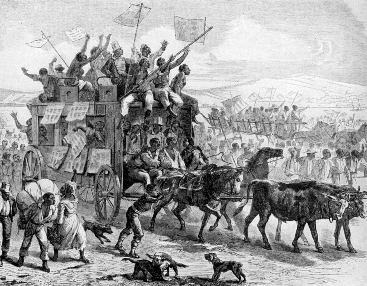 मुक्ति घोषणापत्र, अमेरिकी गृहयुद्ध, 1861-1865 1951 के साथ पूर्व-दास परेड द्वारा अज्ञात