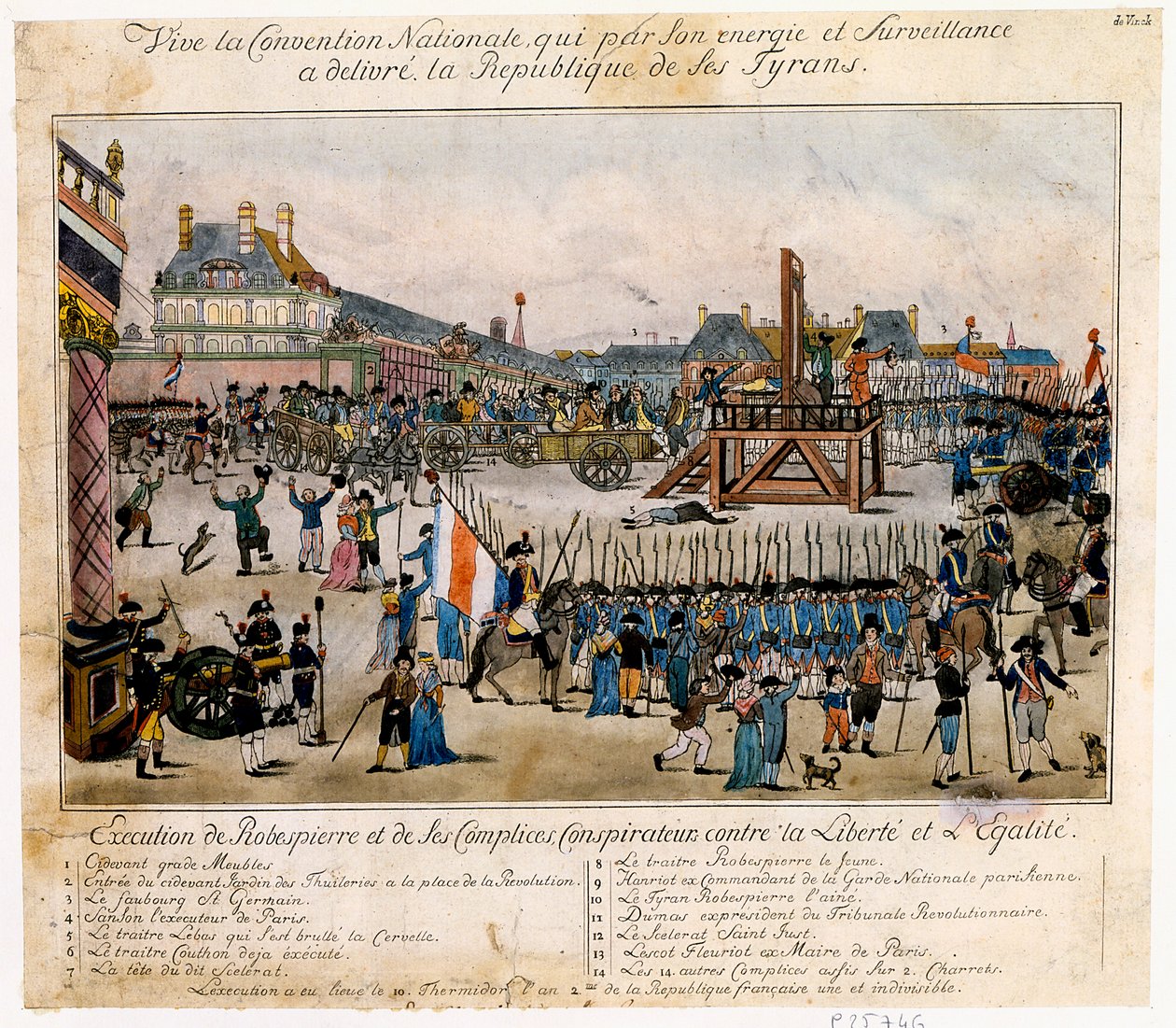 रोबेस्पिएरे और उनके सहयोगियों का निष्पादन, 1794 द्वारा अज्ञात