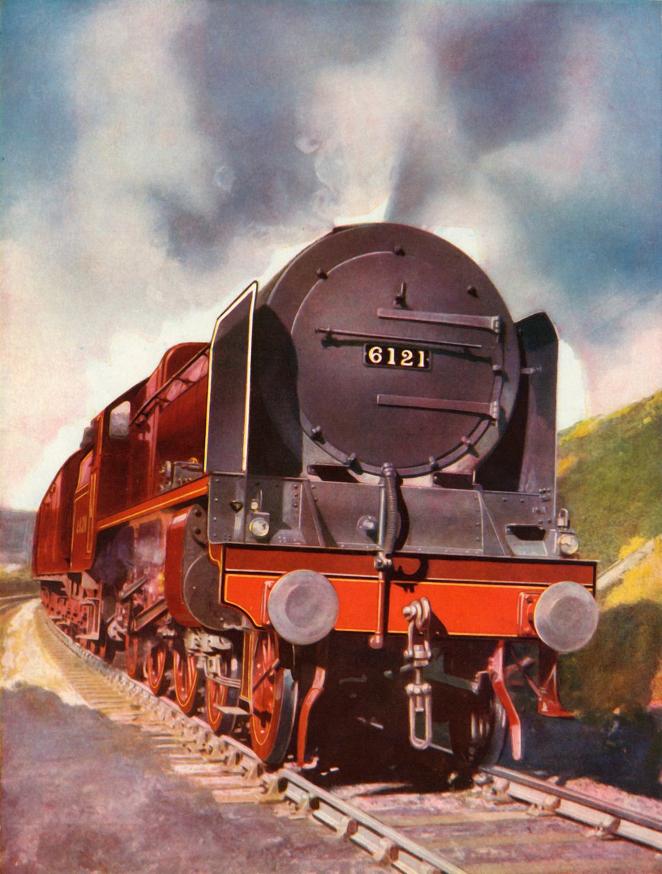 रॉयल स्कॉट 4-6-0 क्लास, 1935-36 के एक्सप्रेस पैसेंजर लोकोमोटिव। द्वारा अज्ञात