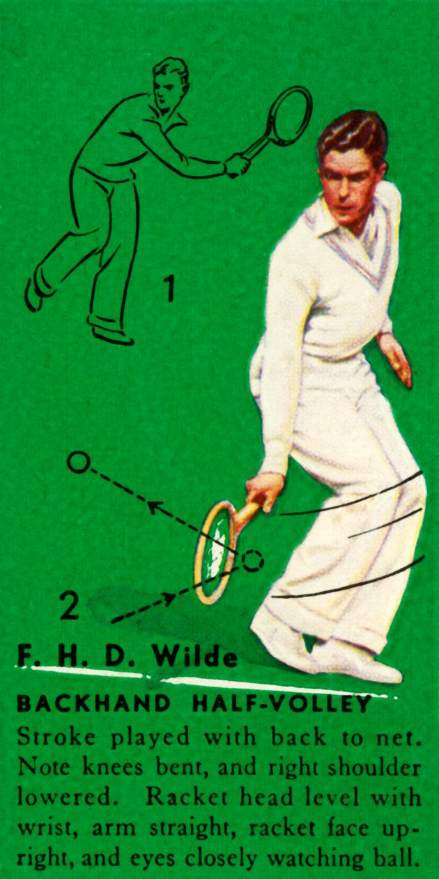 एफएचडी वाइल्ड - बैकहैंड हाफ-वॉली, सी 1935। द्वारा अज्ञात