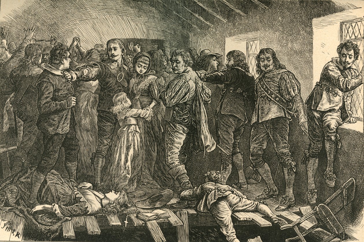 1623, 1897 में ब्लैकलियर्स में चैपल में गिरना। द्वारा अज्ञात