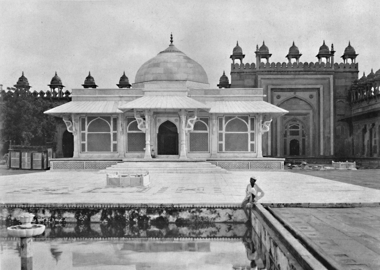 फतेहपुर सीकरी। शेख सलेम क्रिस्टी का मकबरा, c1910। द्वारा अज्ञात