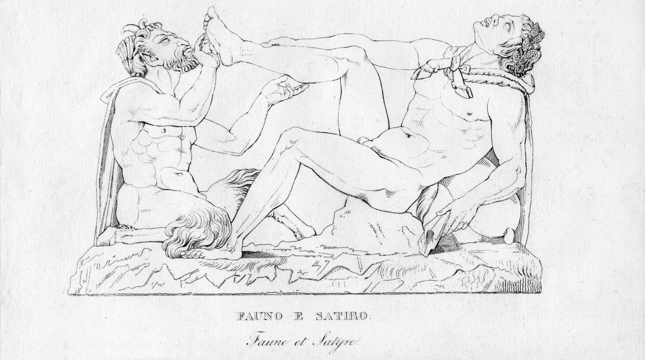 फौनो ई सतिरो फौना और व्यंग्य, c1850 द्वारा अज्ञात