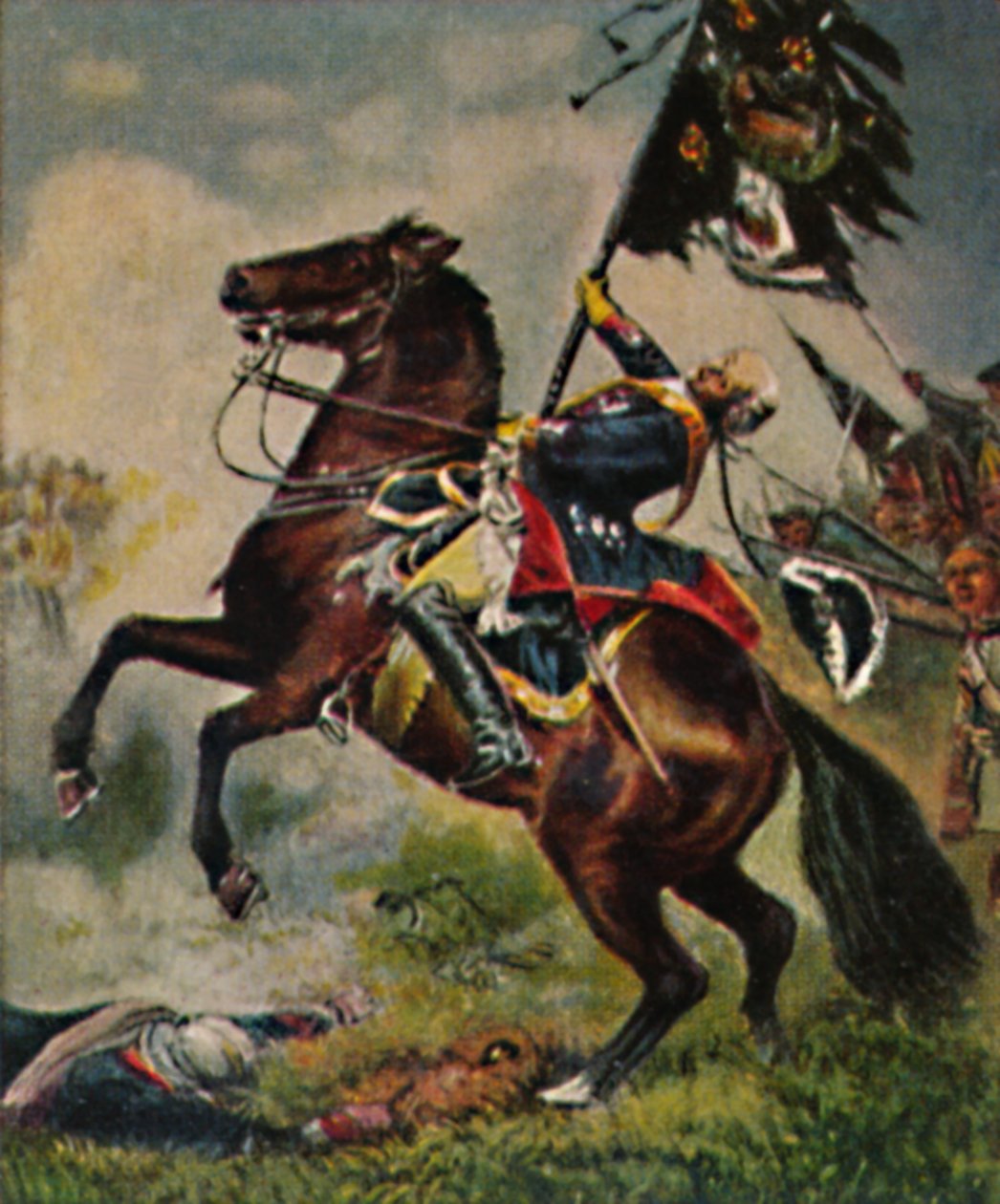 फील्ड मार्शल काउंट श्वरीन 1684-1757। - कैंपसहोन द्वारा पेंटिंग, 1934। द्वारा अज्ञात