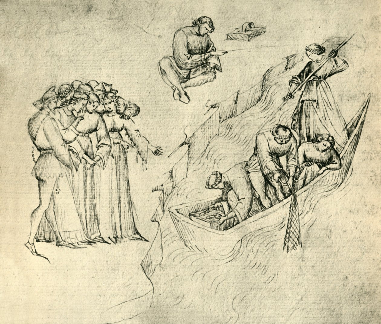 मछुआरे, 15 वीं सदी के मध्य, 1943। द्वारा अज्ञात