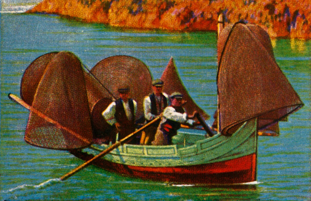 मछली पकड़ने की नाव, माल्टा, c1928। द्वारा अज्ञात