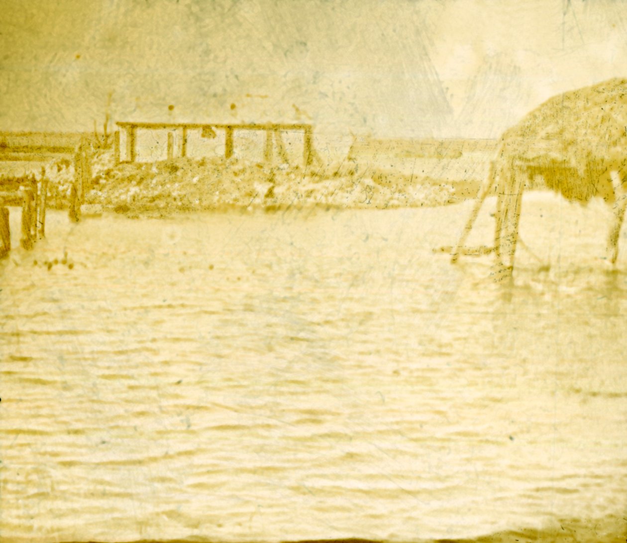 बाढ़, रामसेपेल, बेल्जियम, c1914-c1918 द्वारा अज्ञात