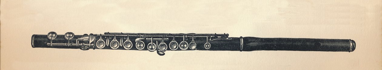 बांसुरी, 1895। द्वारा अज्ञात
