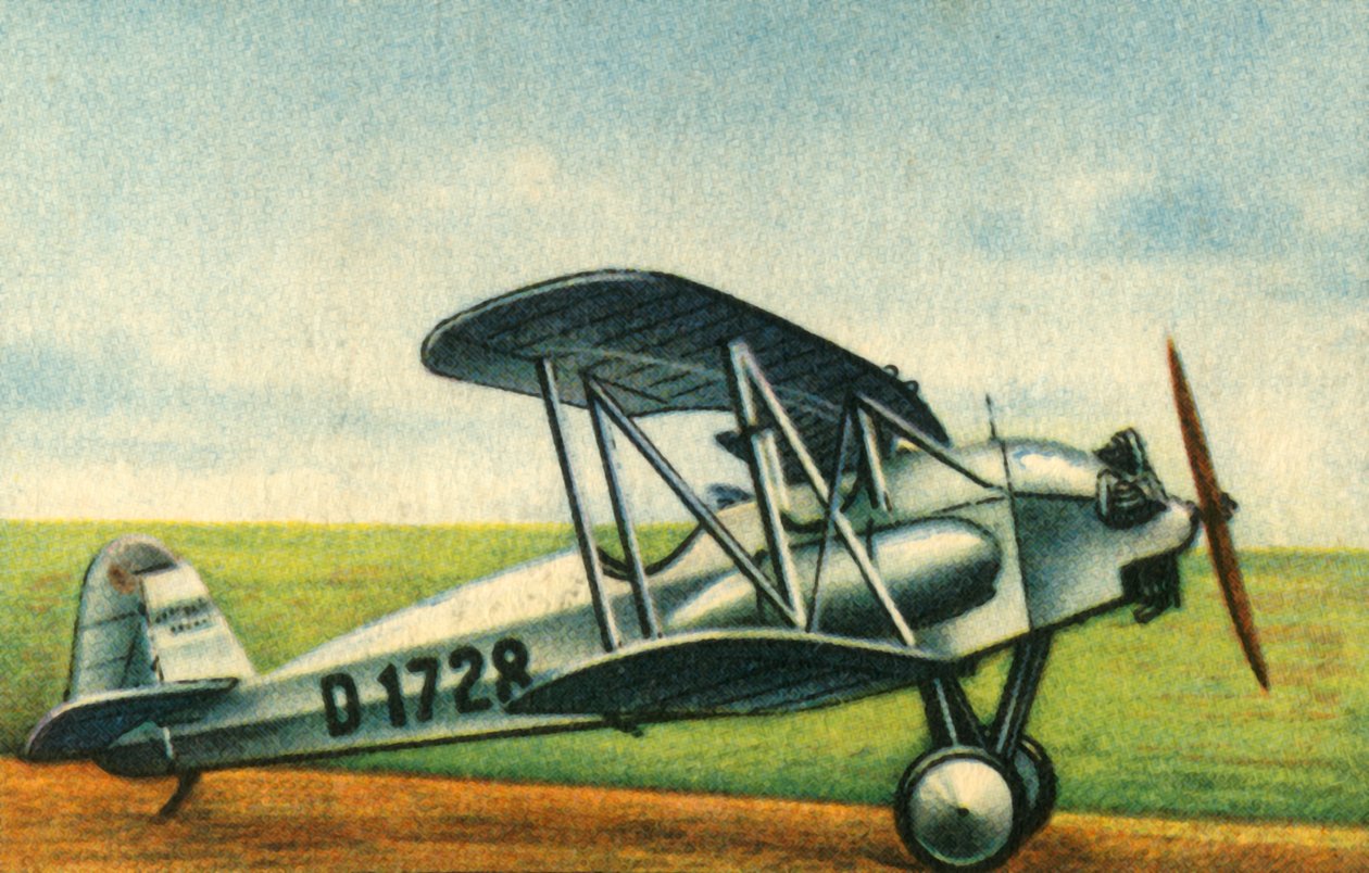 फ़ॉके-वुल्फ़ एस 24 ए किबेटज़ बाइप्लेन, 1920, 1932। द्वारा अज्ञात