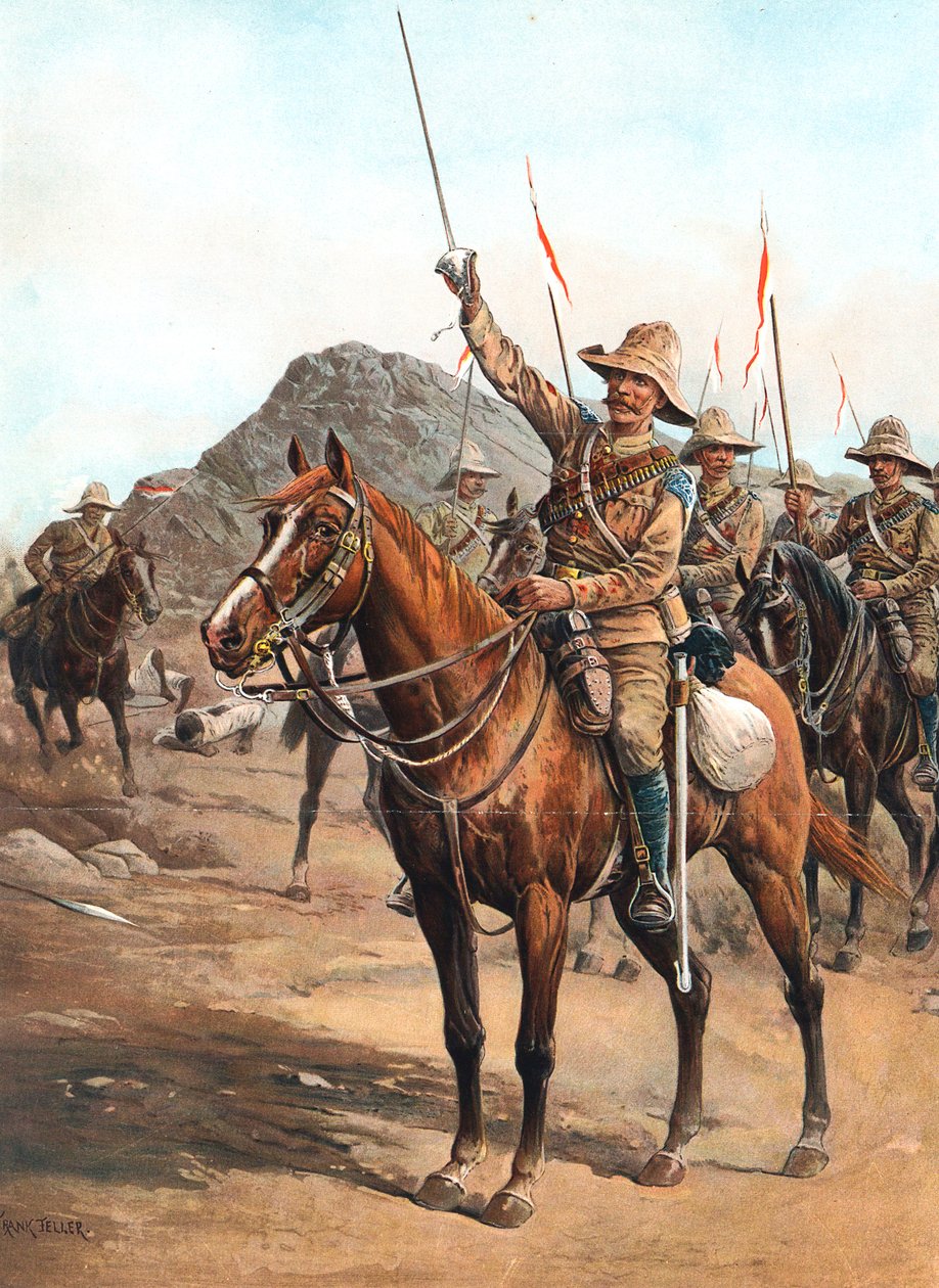 फॉर्म अप, नहीं 2! फॉर्म अप !, 1898 के सूडान के ओमडुरमैन की लड़ाई में ब्रिटिश लांसर्स द्वारा अज्ञात