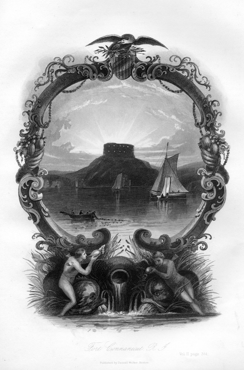 फोर्ट कोनानिकट, रोड आइलैंड, 1855 द्वारा अज्ञात