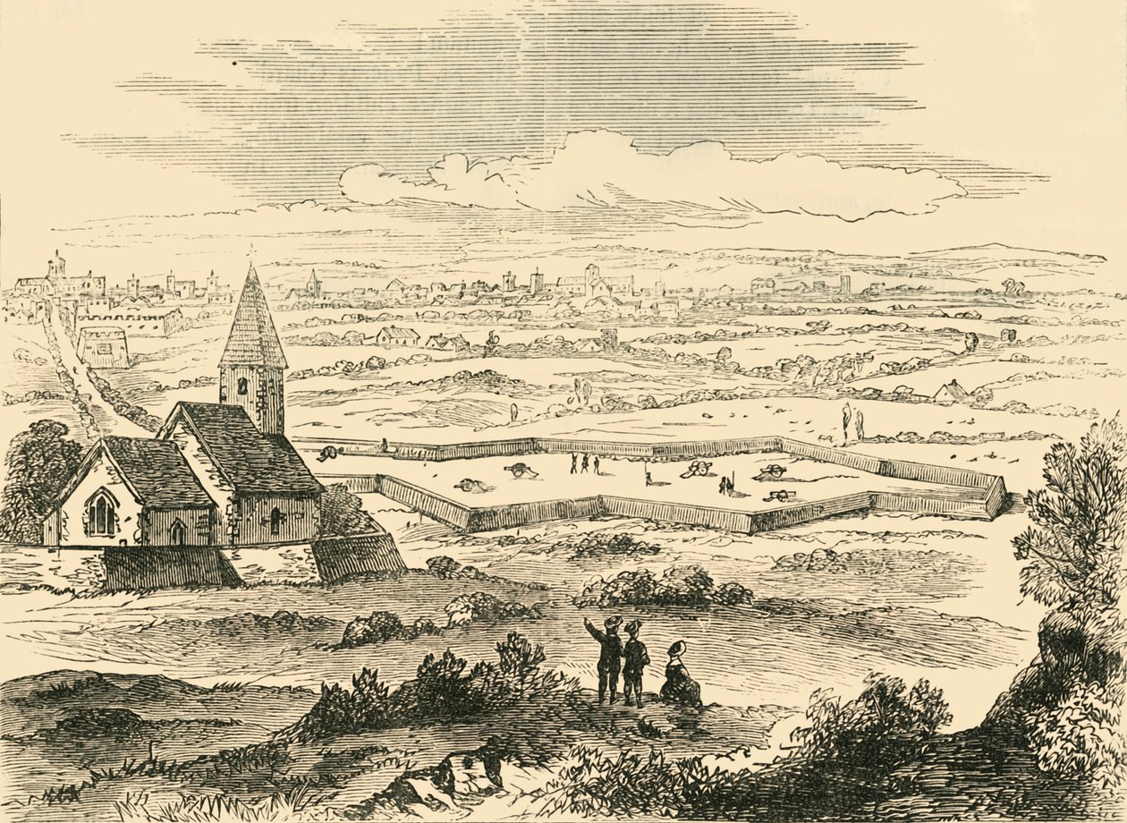 पुराने सेंट पंचों की किलेबंदी, c1876। द्वारा अज्ञात