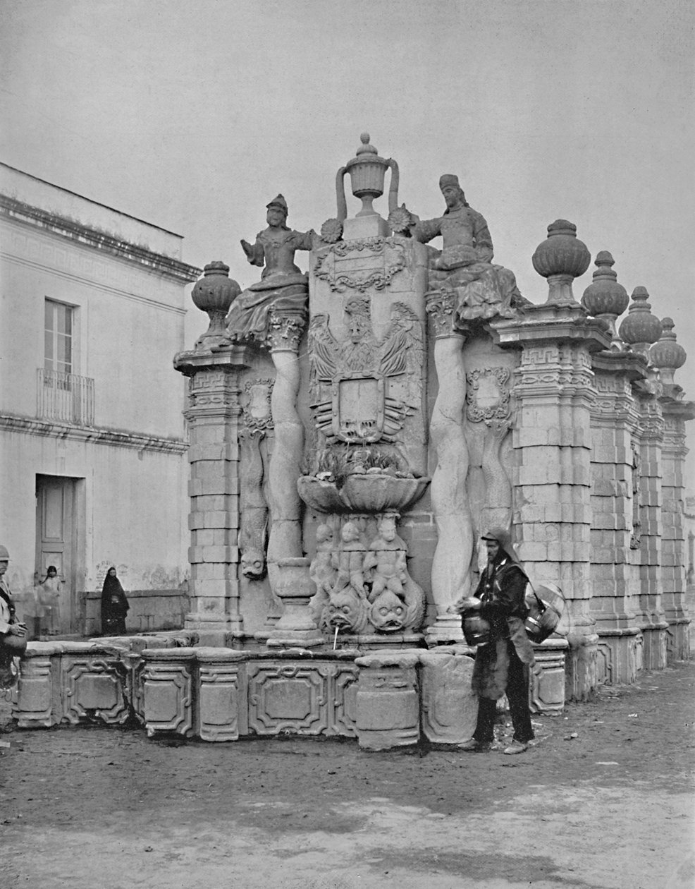 फॉलिंग वाटर्स का फव्वारा, सिटी ऑफ मैक्सिको, c1897। द्वारा अज्ञात
