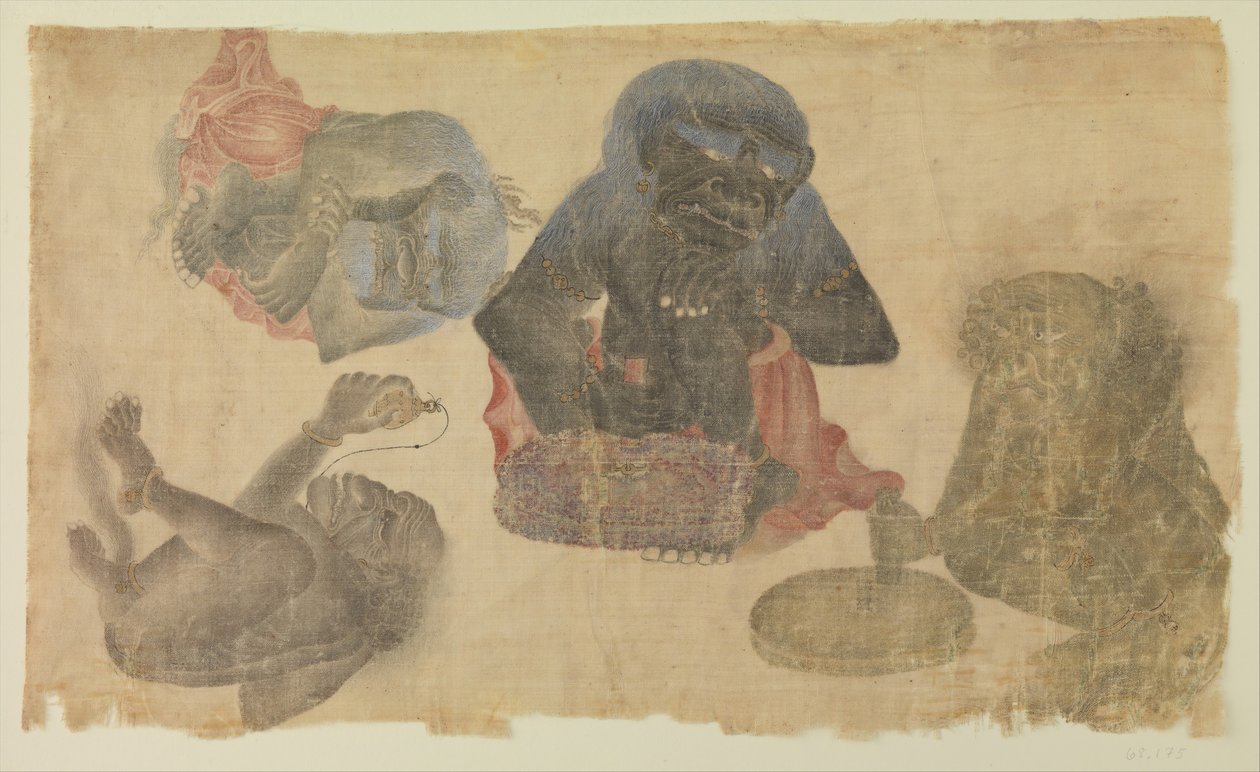 चार बंदी दानव, 1470-1500। द्वारा अज्ञात
