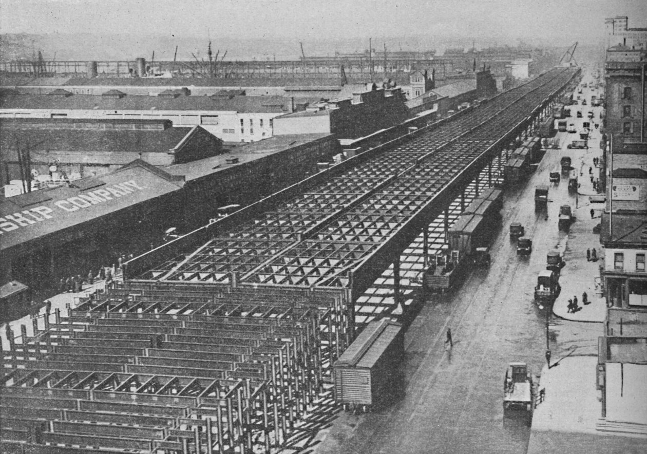 न्यूयॉर्क सिटी में स्पीड के लिए सुपर-ट्रैक के चार मील, c1935 द्वारा अज्ञात
