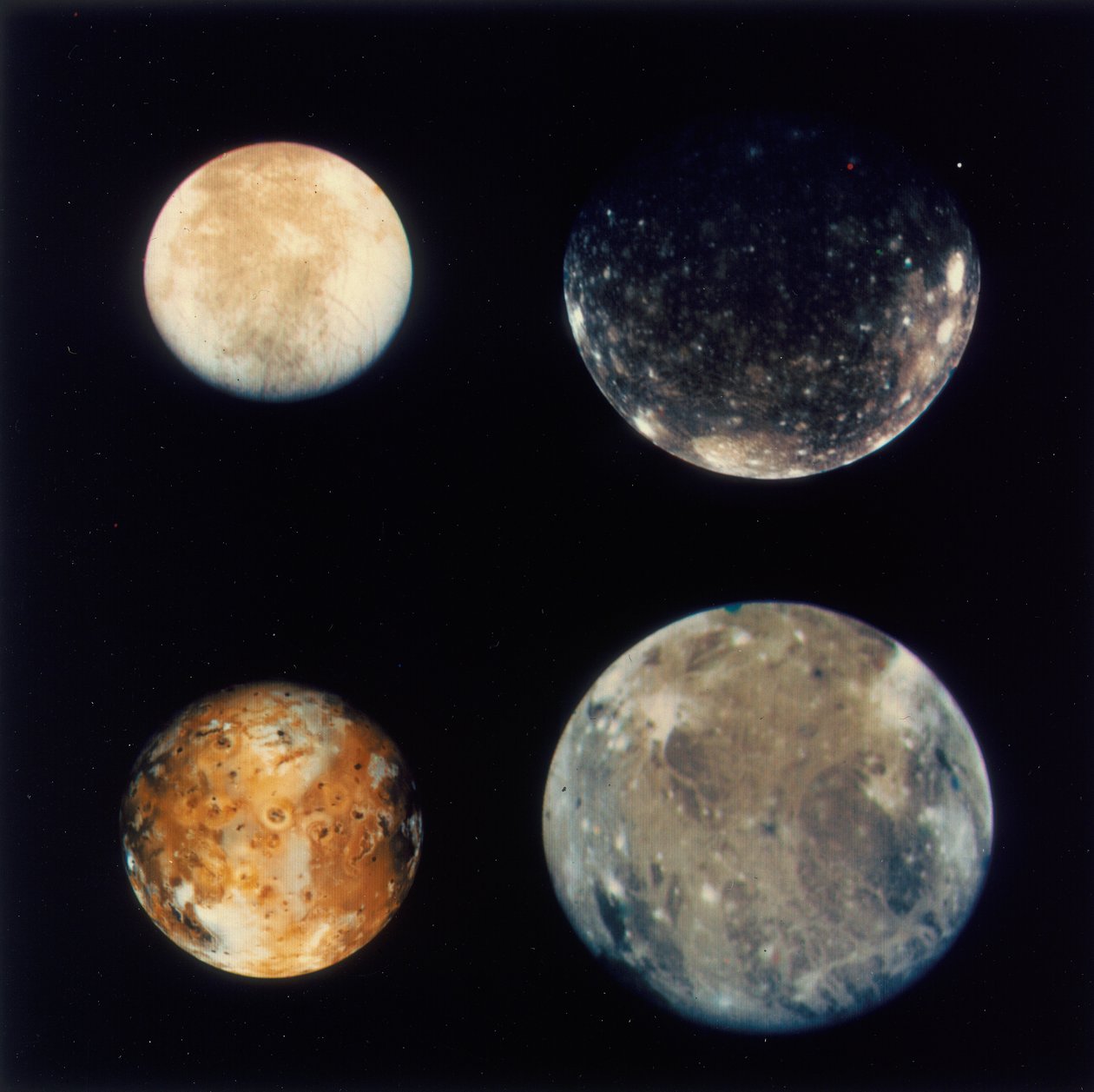 चार बृहस्पति, Io, यूरोपा, गेनीमेड और कैलिस्टो, 1979 द्वारा अज्ञात