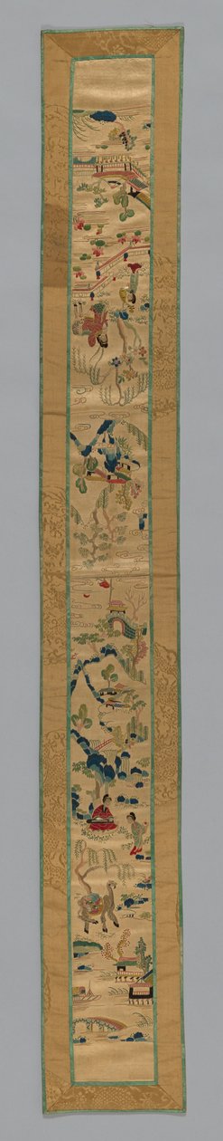 फ्रैग्मेंट स्लीव बैंड, चीन, किंग राजवंश 1644-1911, 185075। द्वारा अज्ञात