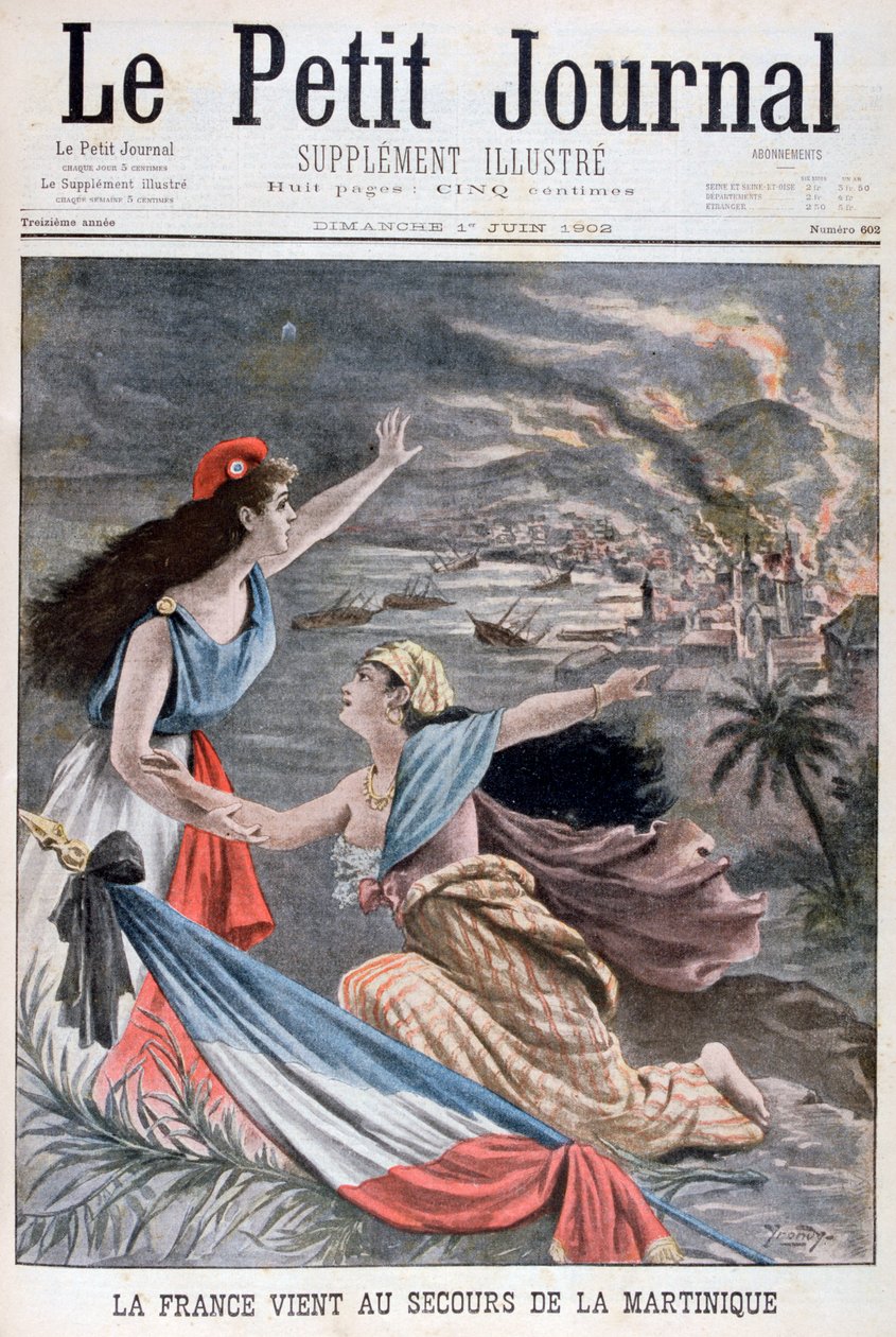फ्रांस ने मार्टिनिक, 1902 की सहायता की द्वारा अज्ञात