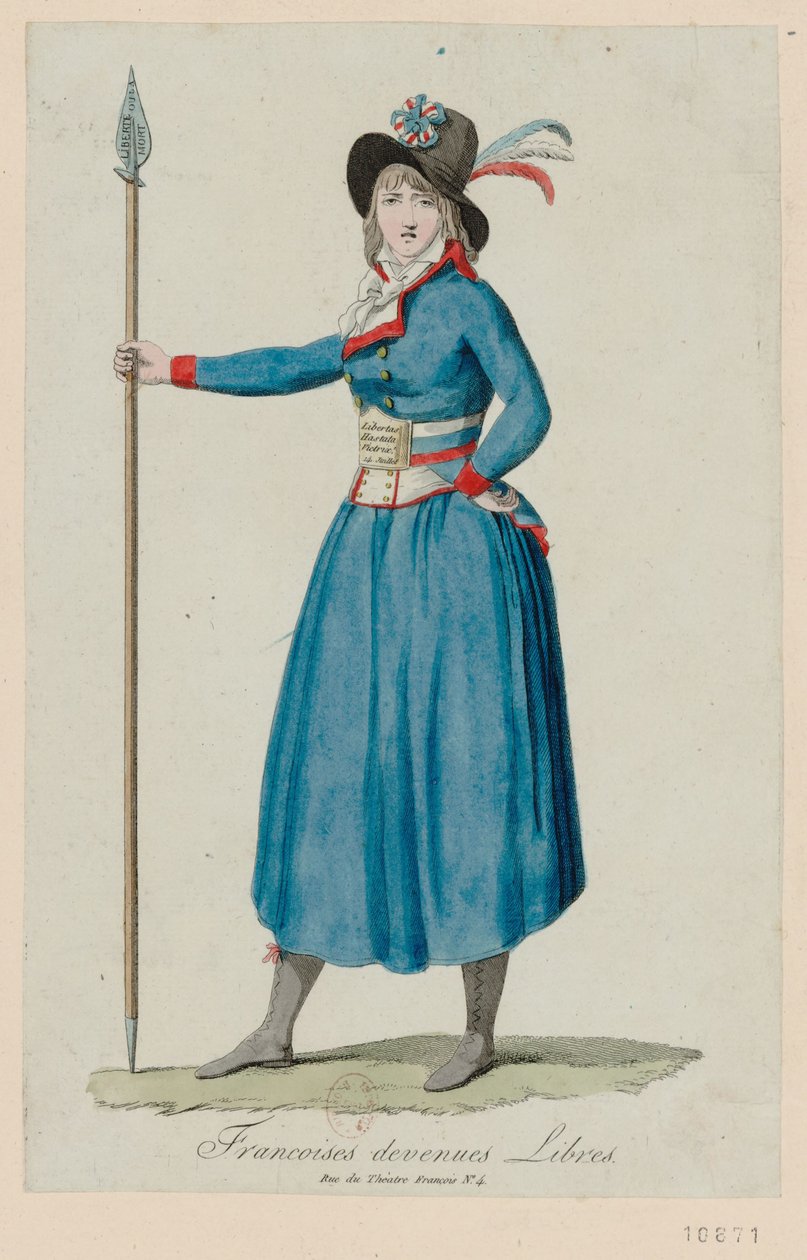 फ्रेंकोइस मुक्त हो जाते हैं। वर्साय में महिला मार्च, 5 अक्टूबर 1789, 1789। द्वारा अज्ञात