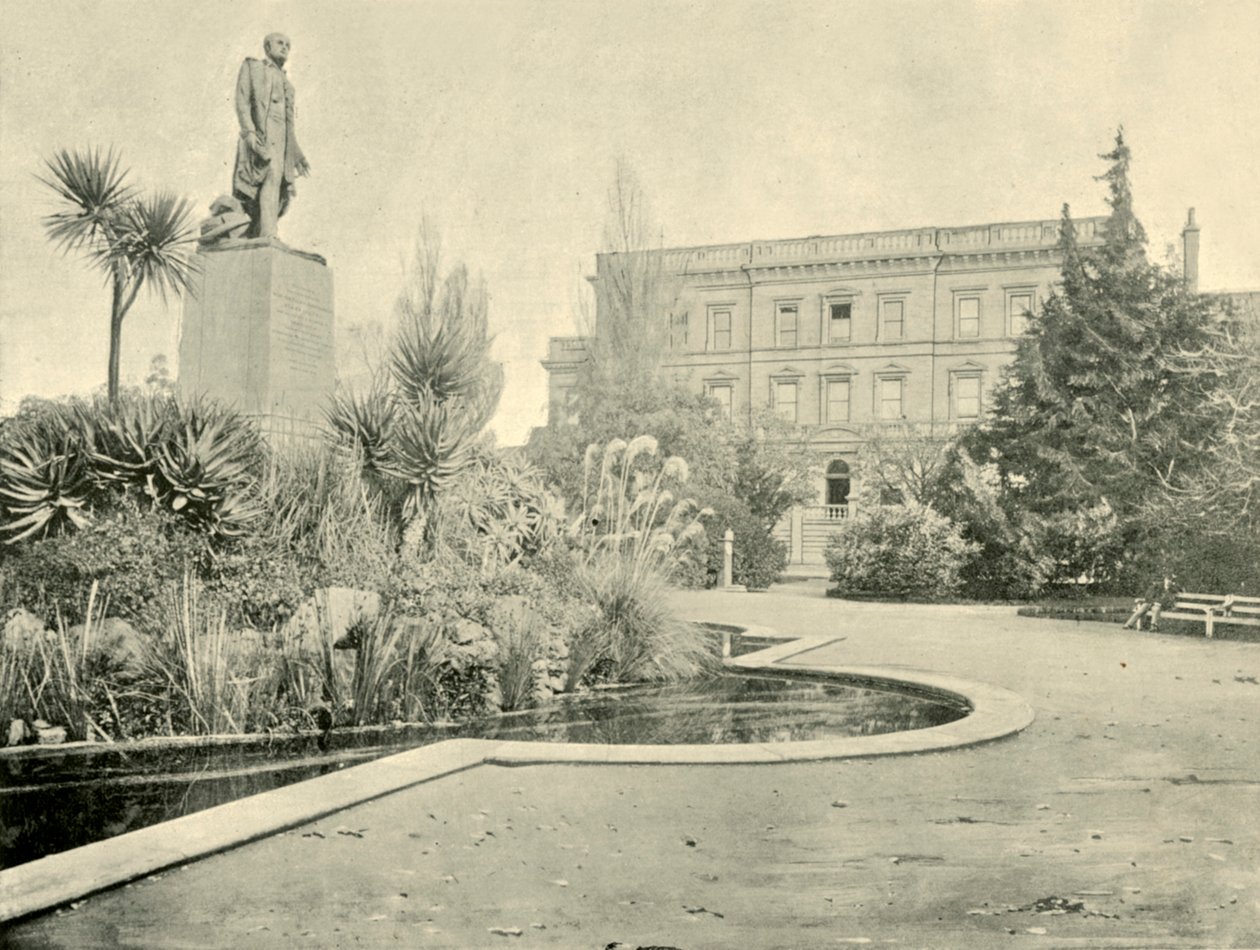 फ्रैंकलिन स्क्वायर, होबार्ट, 1901। द्वारा अज्ञात