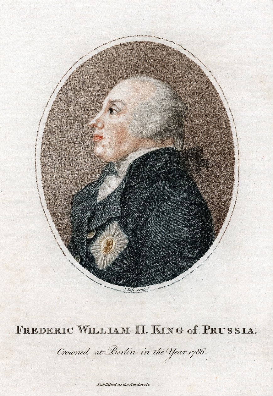 फ्रेडरिक विलियम द्वितीय, प्रशिया का राजा, 1786-1797 c1810 द्वारा अज्ञात