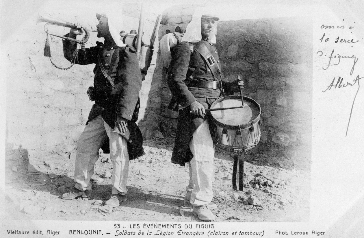 फ्रांसीसी विदेशी सेना, बेनी ओनिफ़, अल्जीरिया, 1904 द्वारा अज्ञात