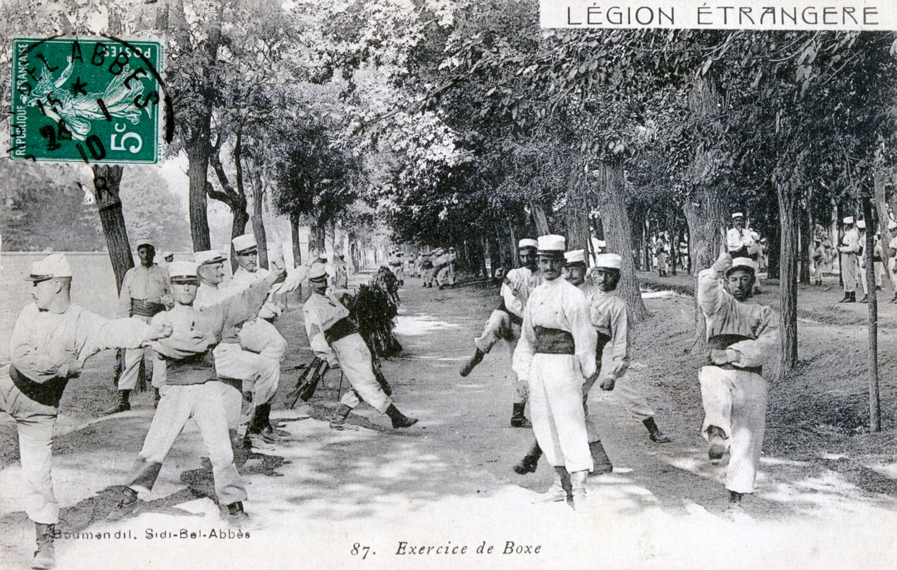 फ्रांसीसी विदेशी सेना, सिदी बेल एब्स, अल्जीरिया, 1910 द्वारा अज्ञात
