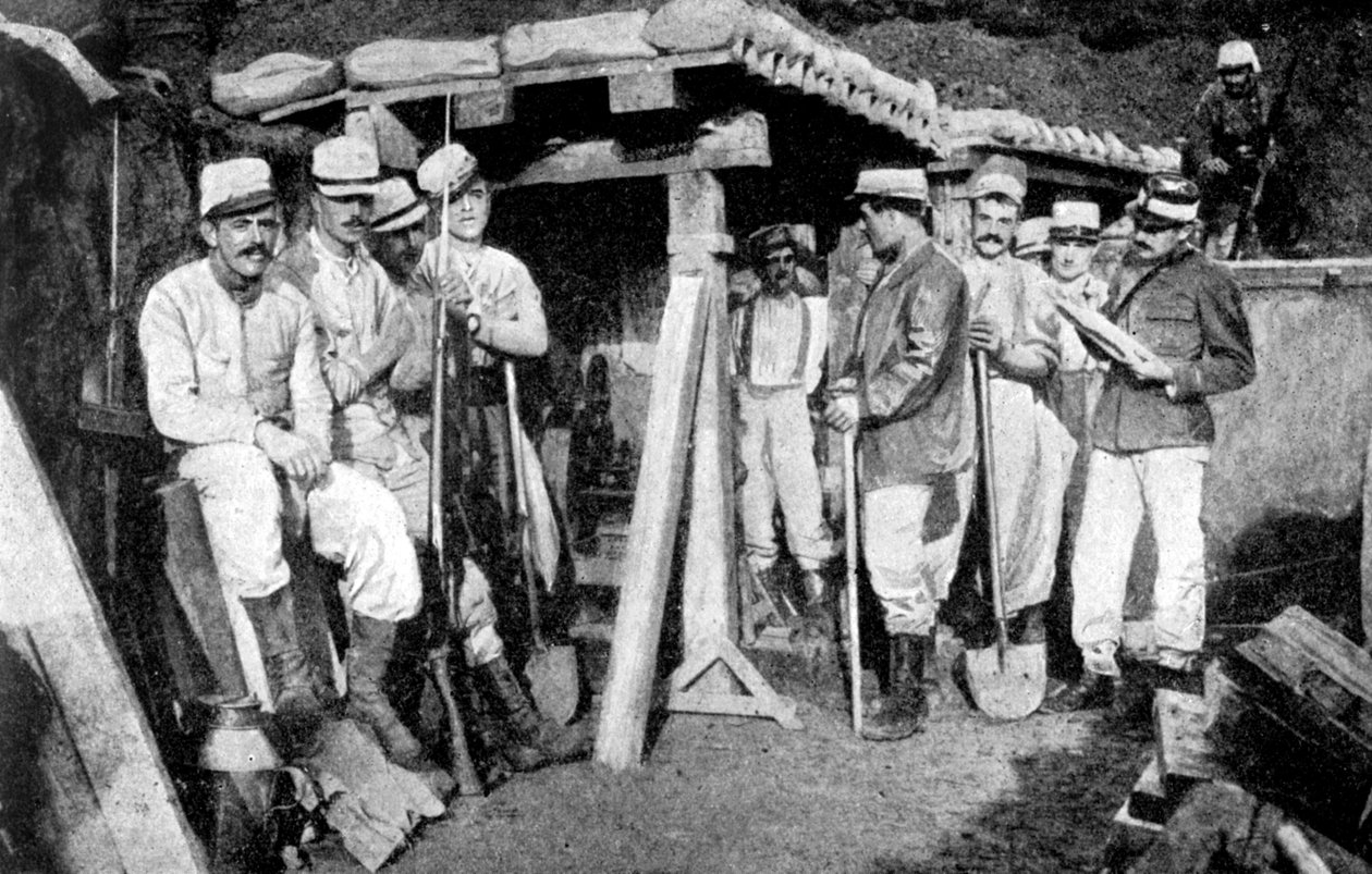 फ्रांसीसी सैपर, खानों को बिछाने, फ्रांस, प्रथम विश्व युद्ध, 1914 द्वारा अज्ञात
