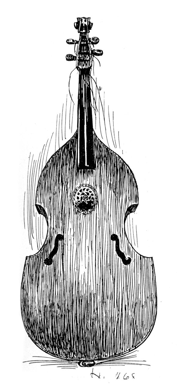 फ्रेंच वायोला दा गाम्बा, c1600, 1901 द्वारा अज्ञात
