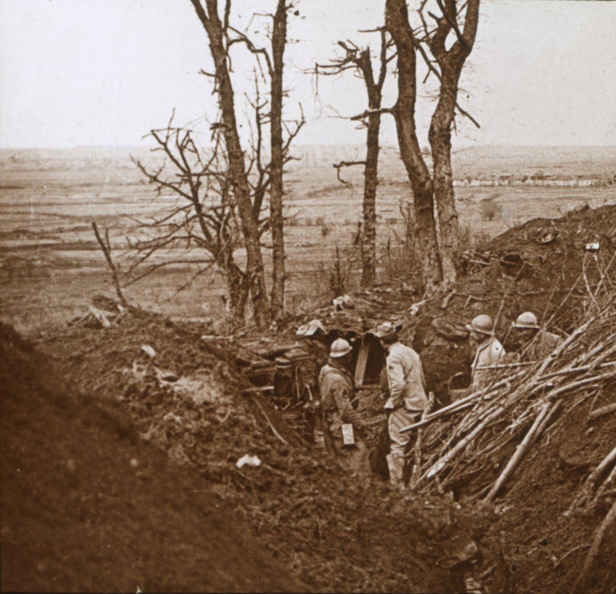 फ्रंट लाइन, लेस gesपारेज, उत्तरी फ्रांस, c1914-c1918। द्वारा अज्ञात